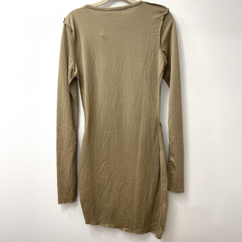 Pretty Little Thing Women's Long Sleeve Bodycon Dress Size 0 New With Tag - Picture 6 of 7